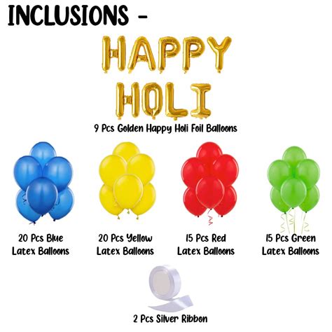 Holi Multicolor - Pack of 81 Pcs - Balloon Decoration – FrillX