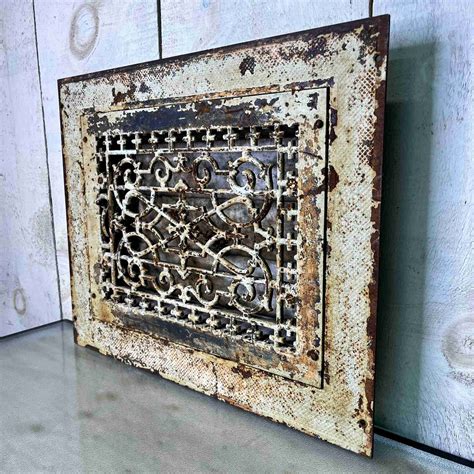 Antique Floor Grate - 16 5/8 x 20 5/8 - Historic House Salvage