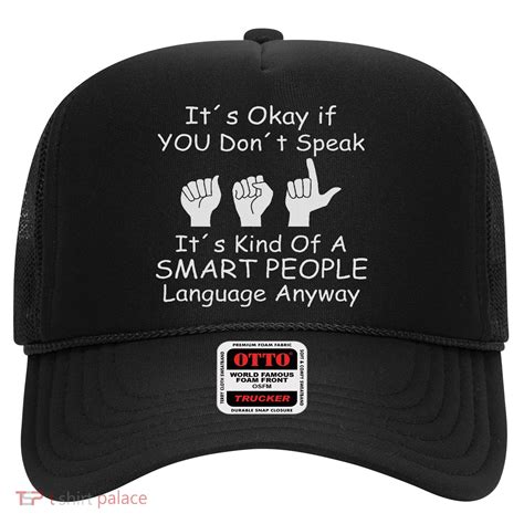 Funny Asl American Sign Language Hat | TShirtPalace