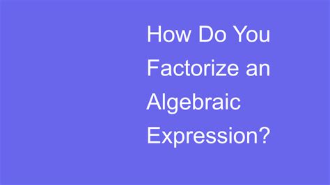 Math Factorization Algebra 的图像结果