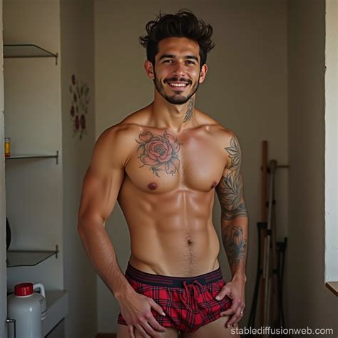 Latino Man with Big Belly | Stable Diffusion Online