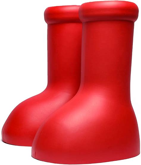 RIDAEX Big Red Boot Fashion Astro Boy Fun Anime Cartoon Big Red Shoes Anti Slip Red Water Boots ...