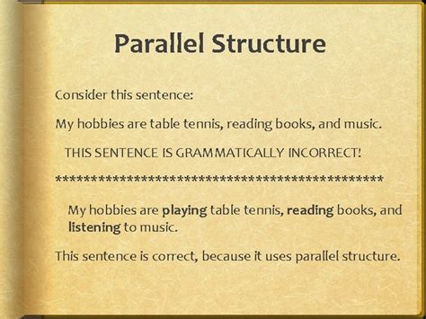 Image result for Use Parallel Structures