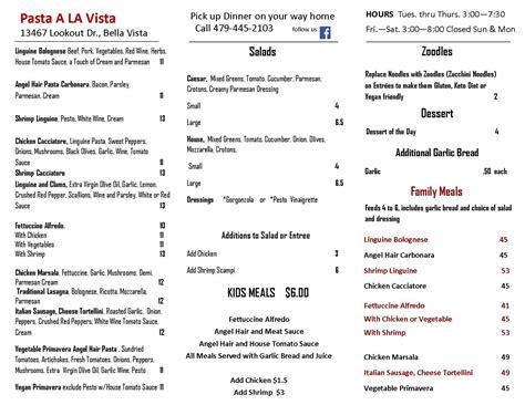 Pasta A La Vista in Bella Vista, AR – Food Truck | NWA Food