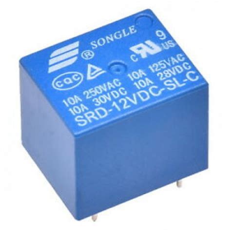 12V 10A PCB Mount Sugar Cube Relay - SPDT | Robodo