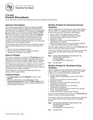 Ftb 5821 - Fill Online, Printable, Fillable, Blank | pdfFiller