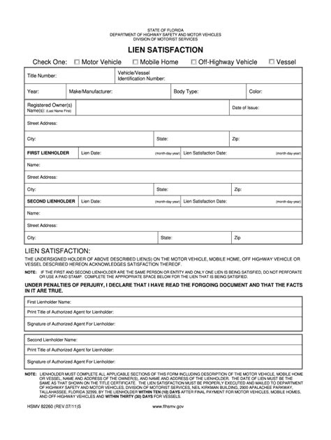 2011-2026 Form FL HSMV 82260 - Blank Fillable Template | Fill Out ...