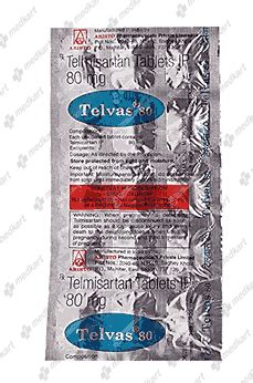 TELVAS 80MG TABLET 10'S : View Price, Combination and Alternatives ...