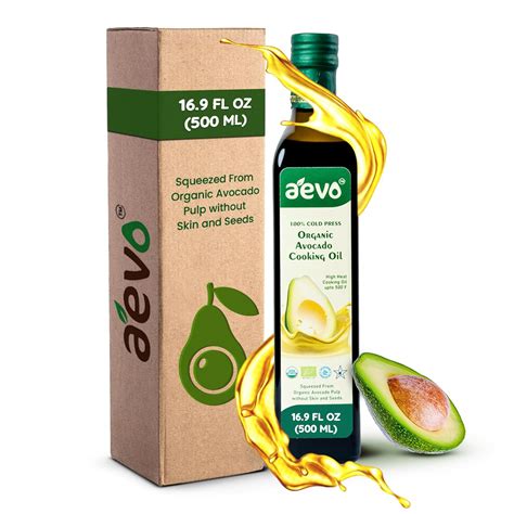 AEVO Organic Avocado Cooking Oil | Cold Pressed, Great For All Purpose ...