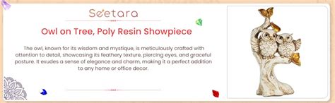 Buy Seetara Owl on Tree, Poly Resin Showpiece, Home Decorative Item ...