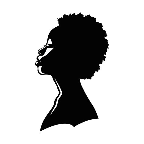 Black Woman Silhouette Clip Art