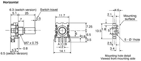 EC11B152420G Alps Alpine | Alps Alpine 15 Pulse Incremental Mechanical ...