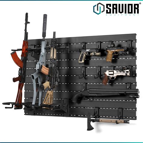 Slat Wall Rack System Mount Rifle Carbine Shotgun Pistol Firearm ...