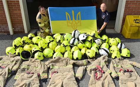 Donated kit to help firefighters in Ukraine | West Yorkshire Fire and ...