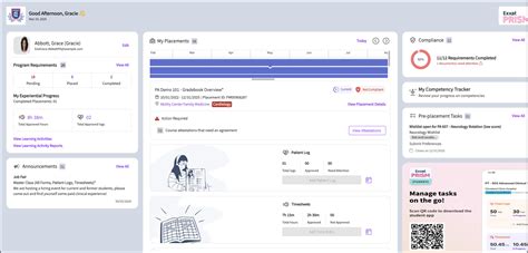Accessing and Navigating Exxat Prism from the Student Dashboard – Exxat