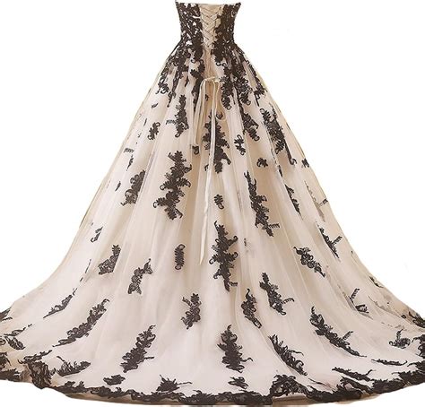 Lemai Women Vintage Gothic Black Lace Ball Gown Long Prom India | Ubuy