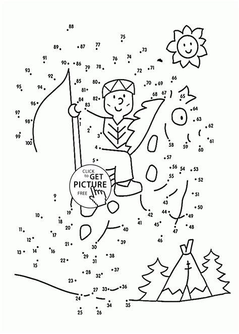 Dot to Dot to 100 coloring pages for kids, connect the dots printables ...