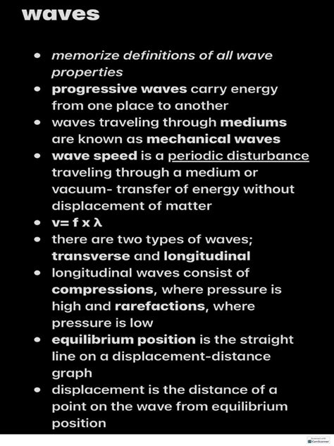 Image result for Alevel Study Notes for Waves