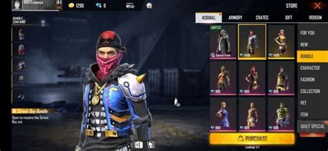 How To Get The Street Boy Bundle In Garena Free Fire