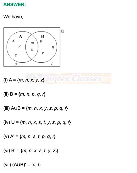 omtex.co.in : Chapter 1 - Sets Mathematics Part I Solutions for Class 9 ...
