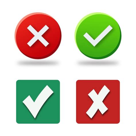 A green and red button with a cross on it | Premium Vector