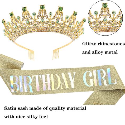 Buy Birthday Sash and Tiara Kit Birthday Girl Sash and Birthday Queen ...