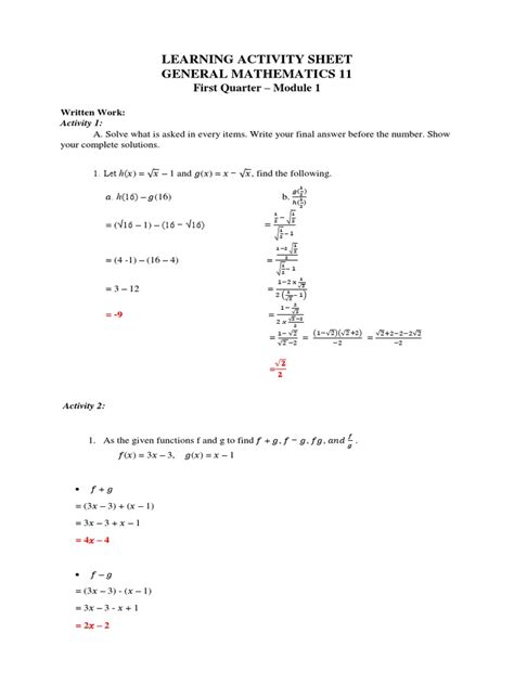 Image result for Math Answer Key Examples