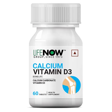 Buy LIFENOW Calcium With Vitamin D3 Tablets - Online Supplements