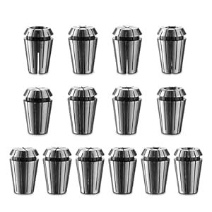 Genmitsu ER20 Router Collet, 14PCs, 1/16″ to 1/2″ CNC Engraving Router ...