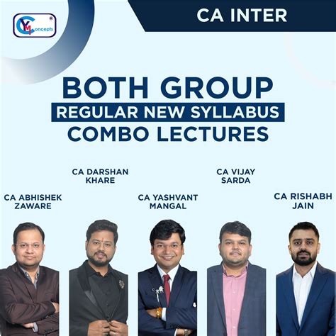 CA INTER BOTH GROUP REGULAR NEW SYLLABUS COMBO LECTURES - ADZ_DK_VS_RJ ...