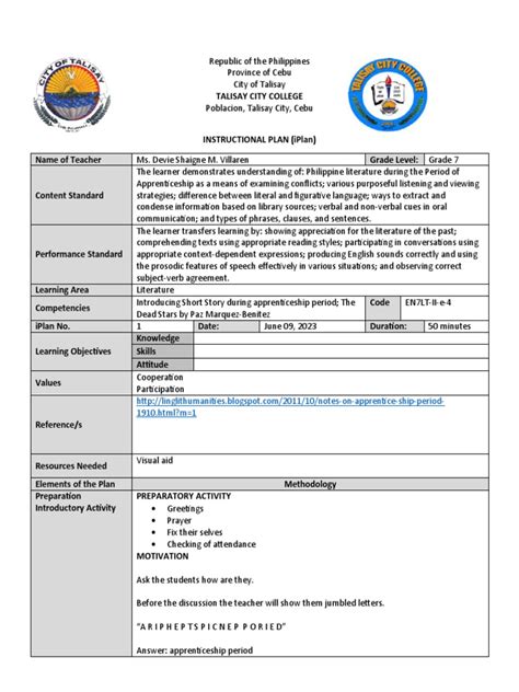 Image result for Example of Semi Detailed Lesson Plan