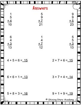 Image result for 3 Addends Addition Horizontal