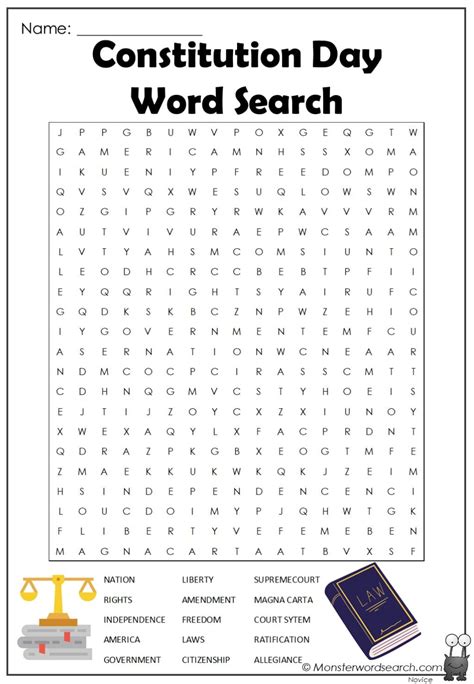Constitution Day Word Search - Worksheets Library