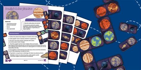 Los planetas - dominó (teacher made) - Twinkl