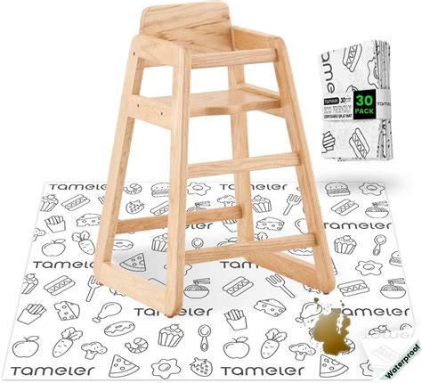 Amazon.com: Disposable Splat Mat for Under High Chair - Tameler 30 Pack ...
