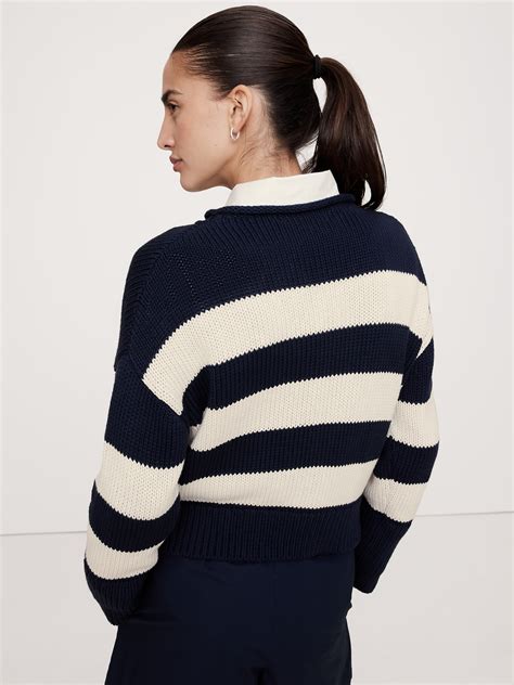 Oversized Cotton Roll-Neck Sweater | Banana Republic