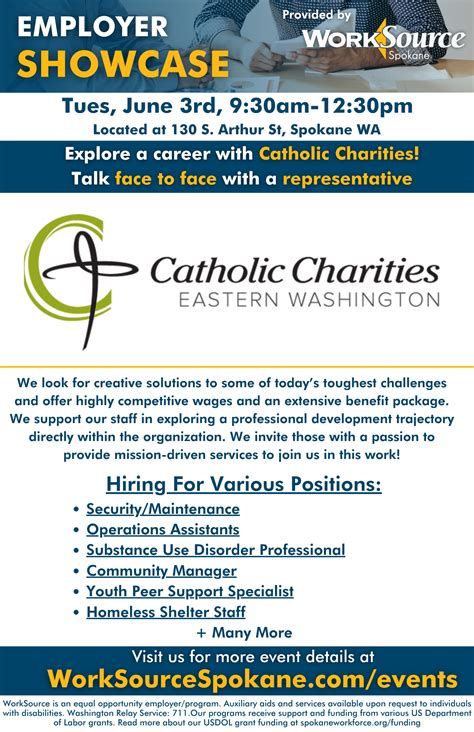 Employer Showcase: Catholic Charities – WorkSource Spokane
