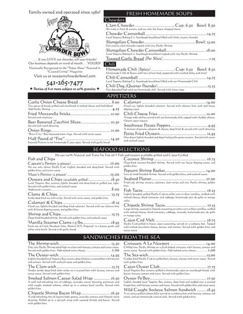 Image result for Chowder Service