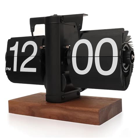 Retro Flip Clock - Flip Clock Vintage Desk Clock Digital Automatic ...