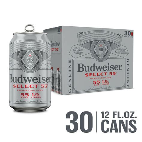 Budweiser Select 55 Light Lager Beer (12 fl oz) Delivery or Pickup Near ...