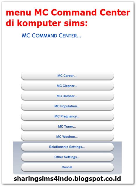 Image result for MC Command Center Settings