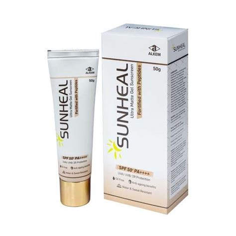 Sunheal SPF 50+ PA++++ UVA/UVB Ultra Matte Gel Sunscreen, 50gm – Ski ...