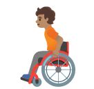 🧑🏽‍🦽 Person in manual wheelchair: medium skin tone emoji copy paste png ...