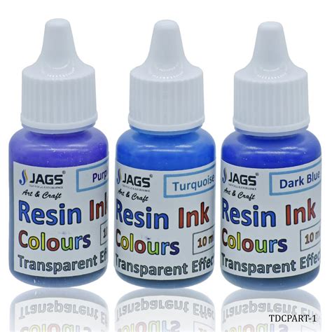 Create Stunning Transparent Effects with our Resin Ink Colours Set of ...