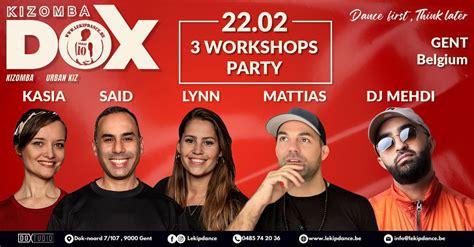 KIZOMBA DOX - WORKSHOPS & PARTY - 22-2-2025, Dok-Noord 7/107, 9000 ...