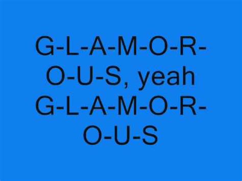 Fergie [Ft. Ludacris] - Glamorous [Lyrics On Screen] - YouTube