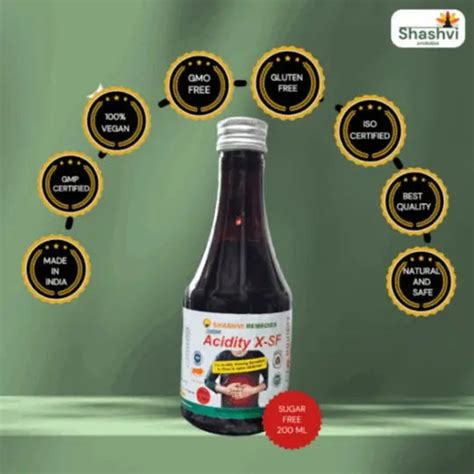 Shashvi Acidity X Syrup (Sugar-Free) – Natural Relief for Acidity ...