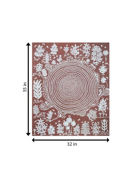 Buy Bhon Warli painting by Dilip Rama Bahotha | Traditional Artwork