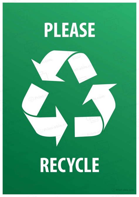 Image result for Printable Recycle Sign Recycling