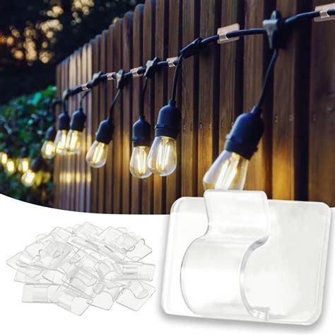 Amazon.com: TW SHINE Hooks for Outdoor String Lights Clips, 30 Pack ...